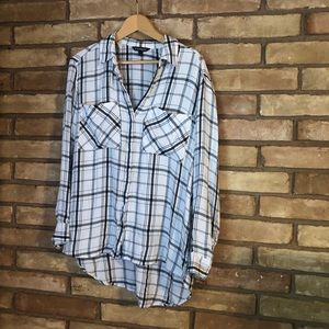 Express Black and White Flannel